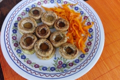 Grilovani šampinjoni i povrće