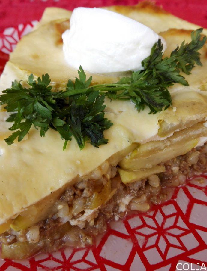 Musaka od grilovanih tikvica