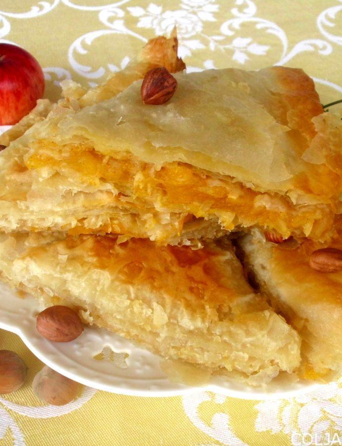 Pita sa bundevom, jabukama i lešnicima