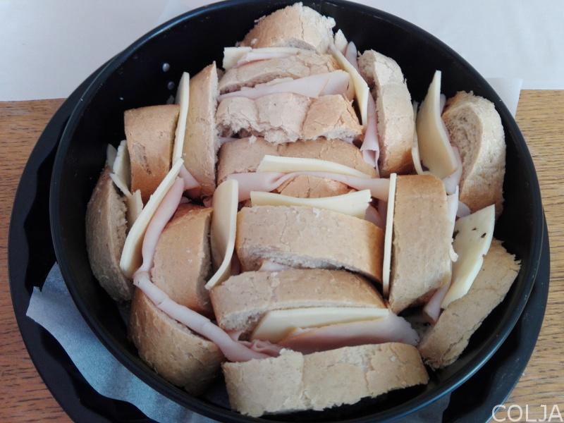 Hleb sa šunkom i kačkavaljem