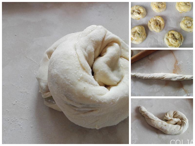 Kolaž pripreme zamotuljaka