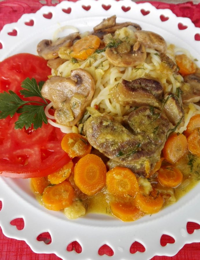 Ribić u sosu sa šampinjonima