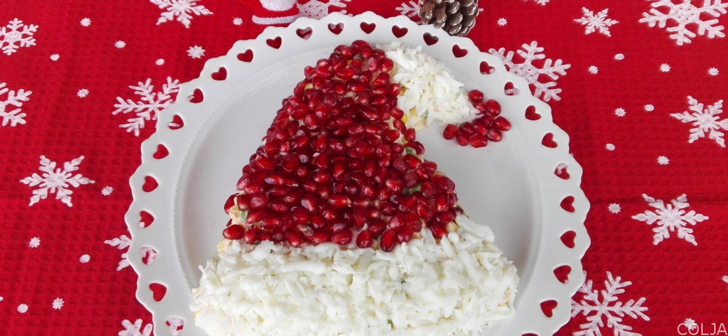 Salata novogodišnja kapa
