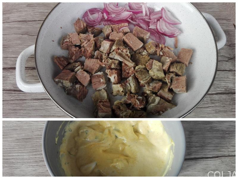 Kolaž juneća salata