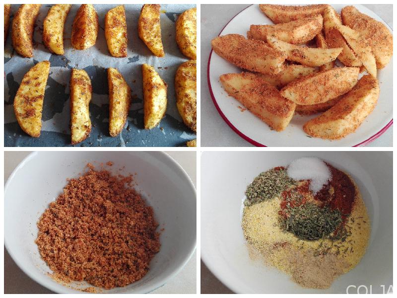 Kolaž hrskavi krompir iz rerne