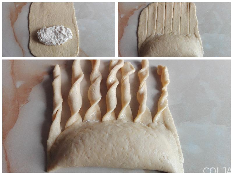 Kolaž pogača punjena sirom