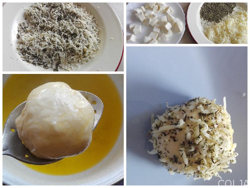 Kolaž priprema venca sa sirom