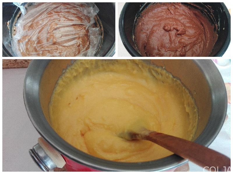 Kolaž priprema čoko fila