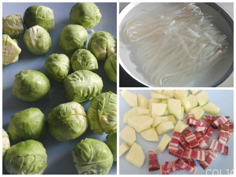 Kolaž prokelj sa testeninom