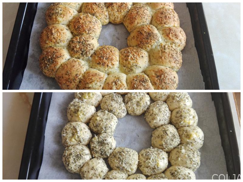 Kolaž venac za pečenje i pečen