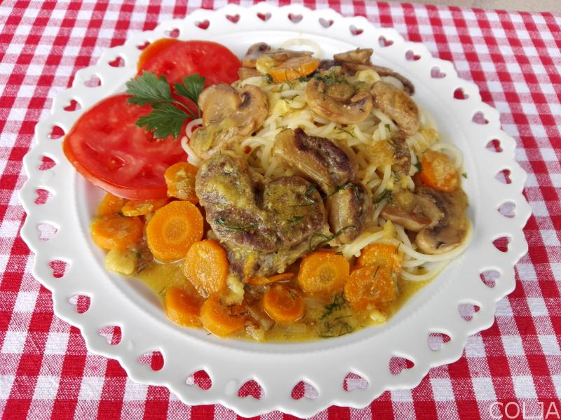 Ribić sa šampinjonima