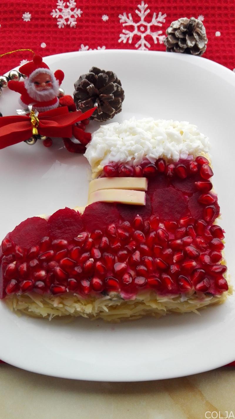 Salata obložena cveklom i narom