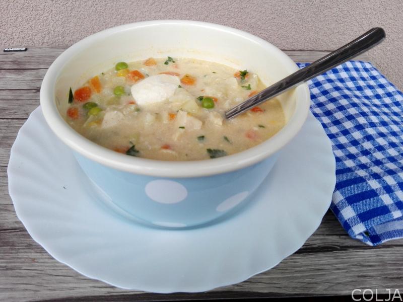 Čorba sa povrćem i piletinom