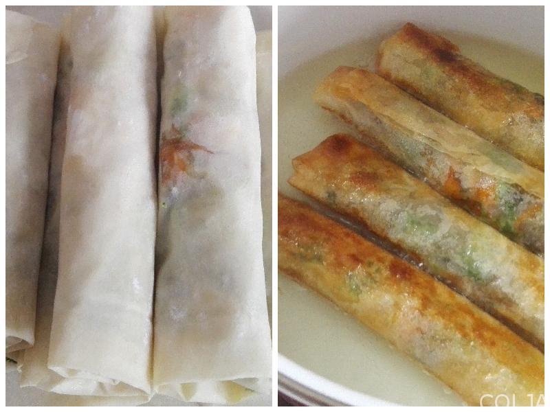 Kolaž prženje rolnica