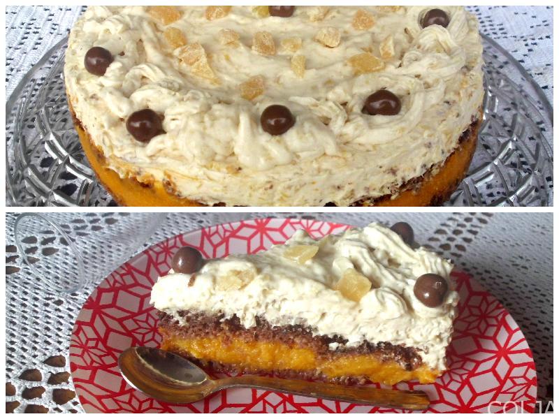 Kolaž torta sa bundevom i ananasom