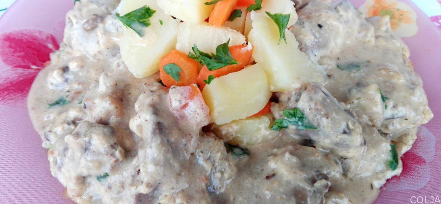 Pileća džigerica sa vinom