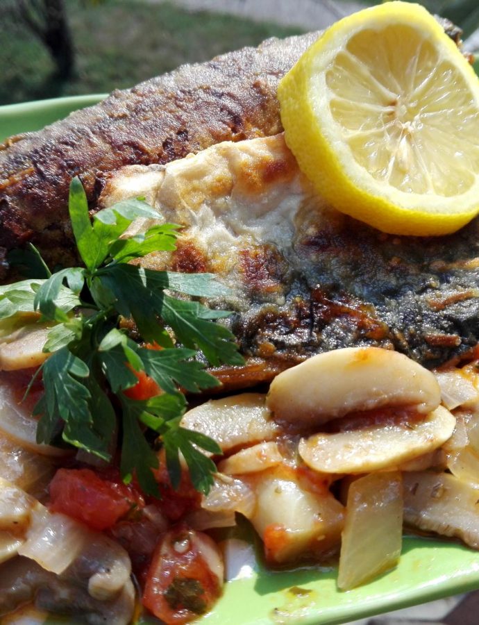 Skuša sa šampinjonima