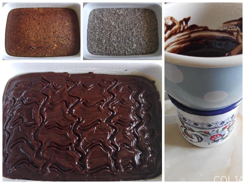 kolaž kolač sa makom i jabukama