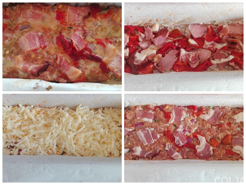 Drugi kolaž pripreme punjene vekne