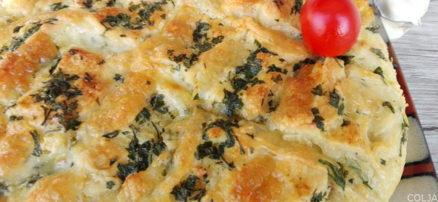 Hleb sa mocarelom i belim lukom