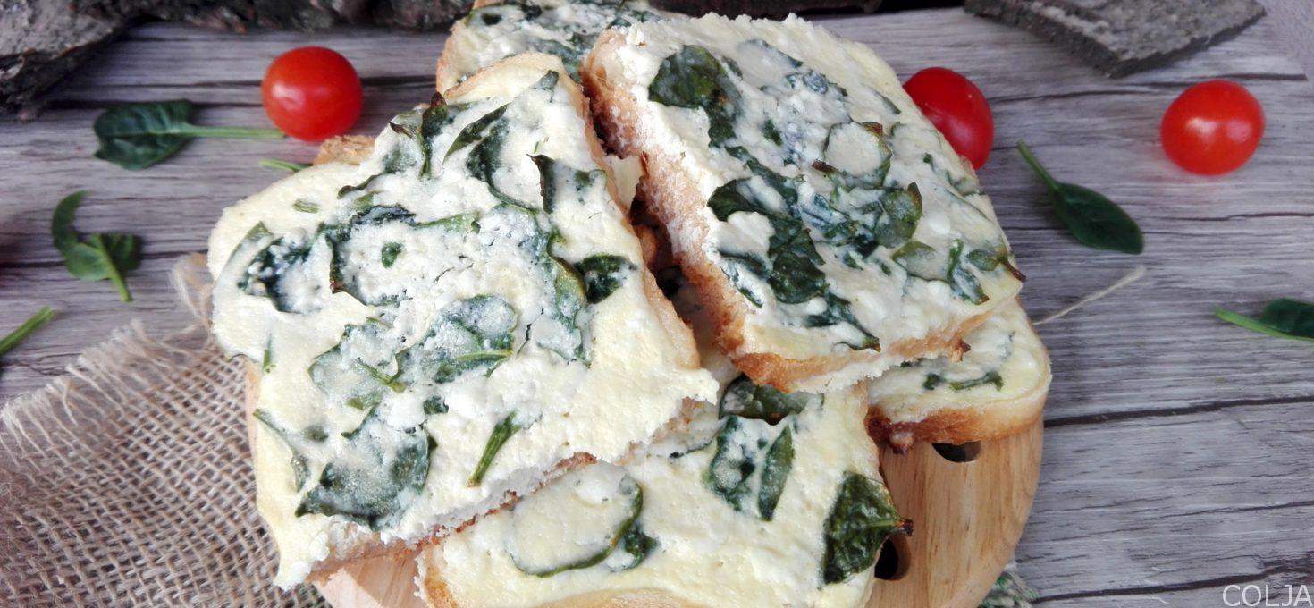 Tost sa sirom i spanaćem