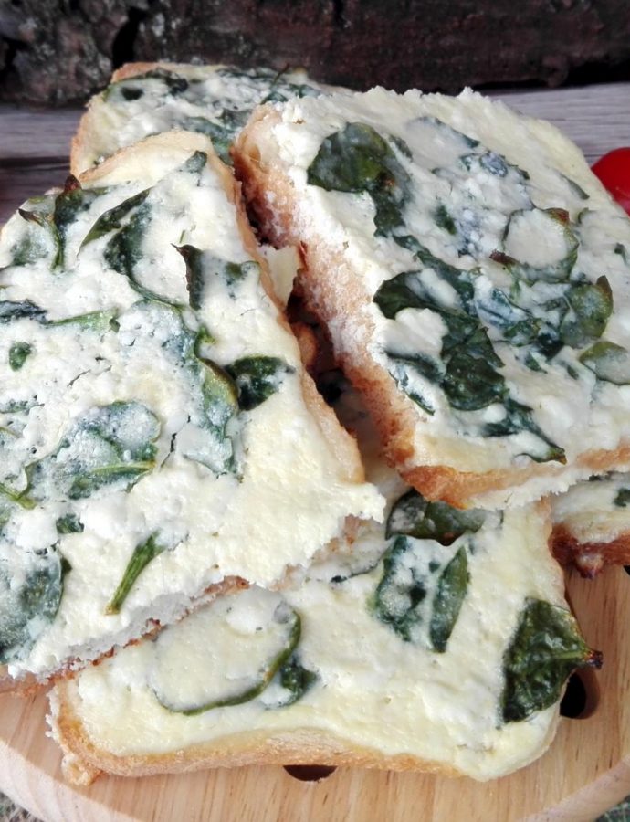 Tost sa sirom i spanaćem