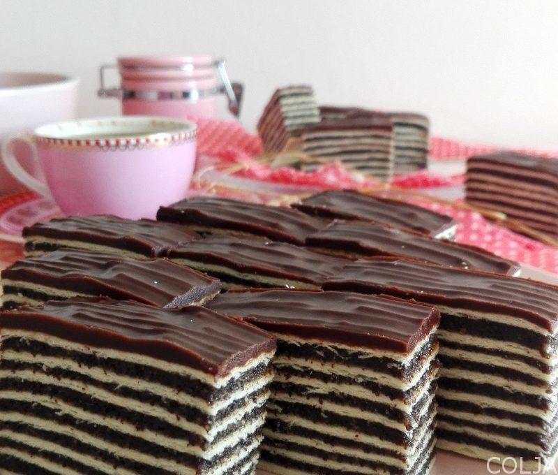 Rozen kolač sa makom i čokoladom – Najkremastiji recept (Ne peče se)