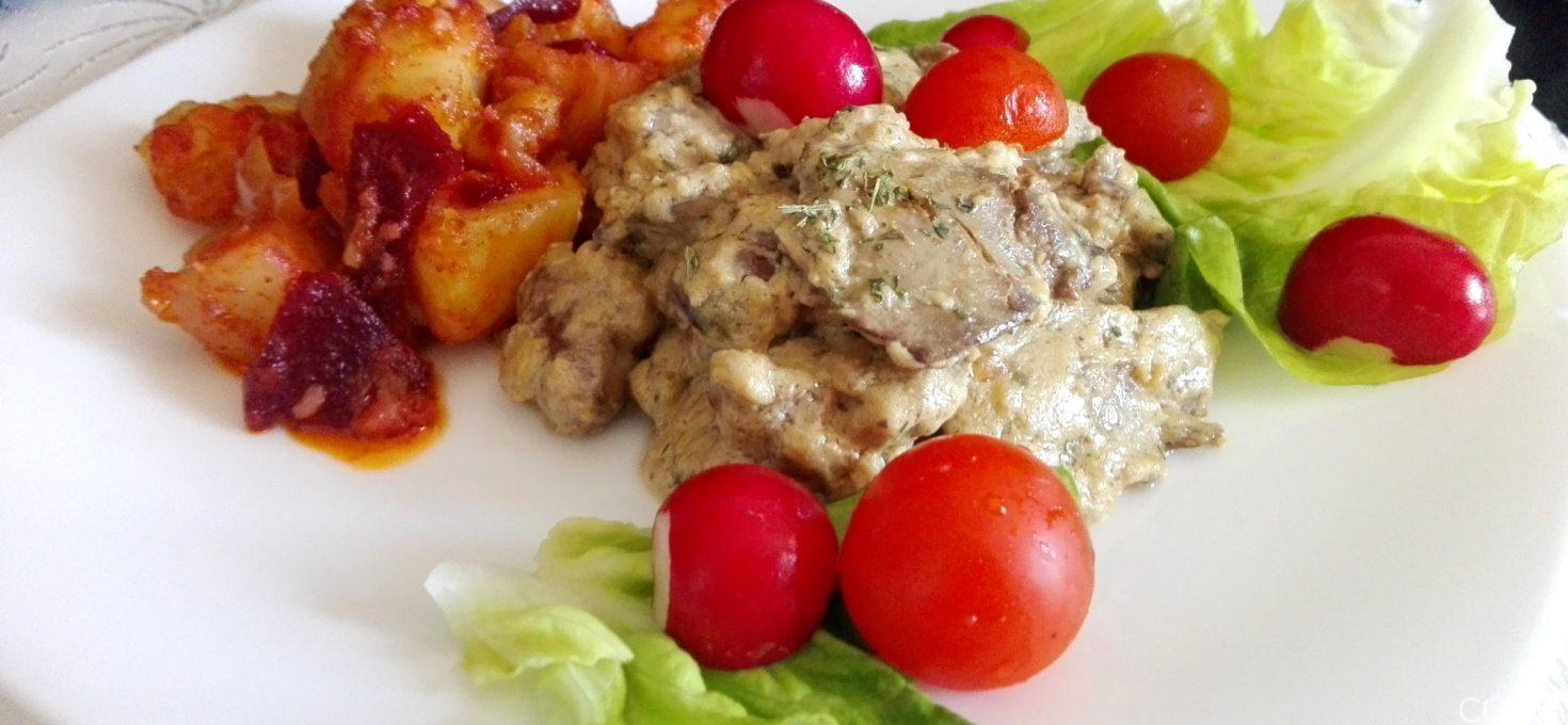 Pileća džigerica sa krompirom