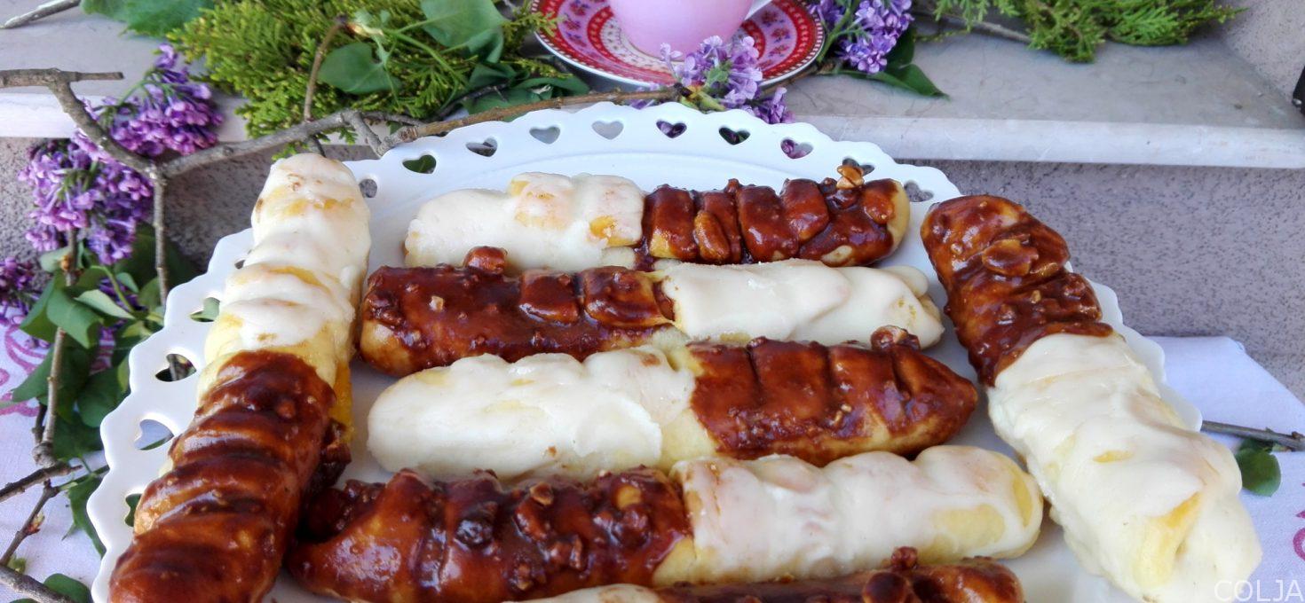 Kiflice-gusenice sa čokoladom