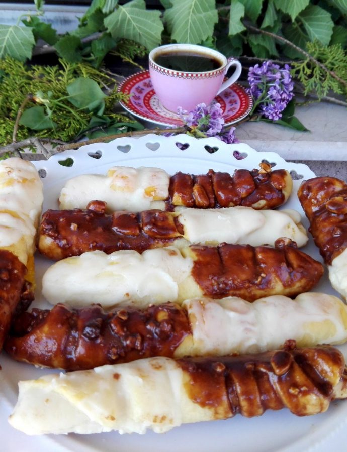 Kiflice-gusenice sa čokoladom