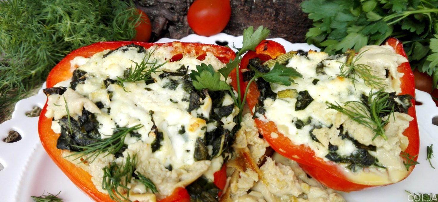 Paprike punjene sirom i zeljem