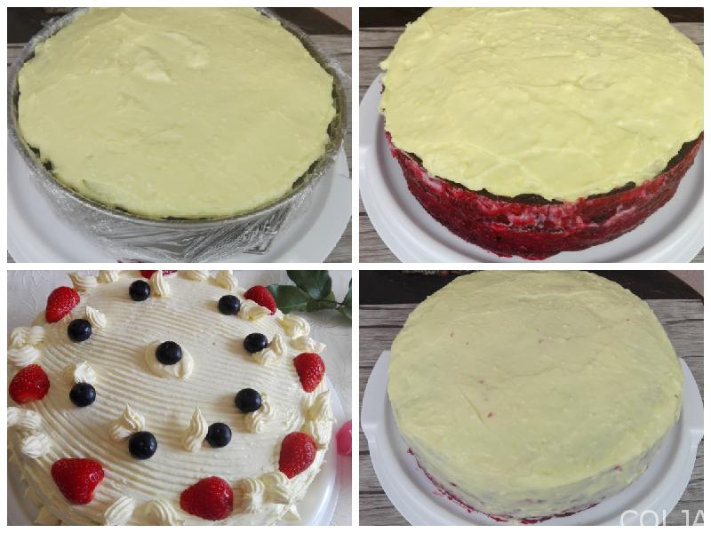 Kolaž filovanje velike torte