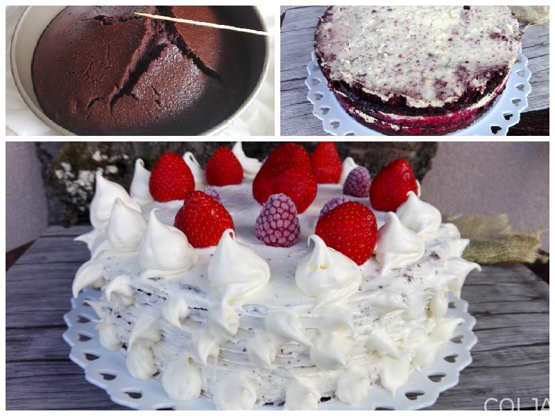 Kolaž male pola velike Bloody Berry torte