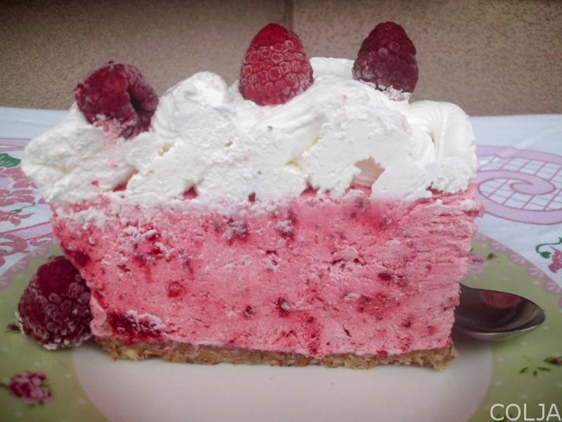 Torta sa malinama- parče