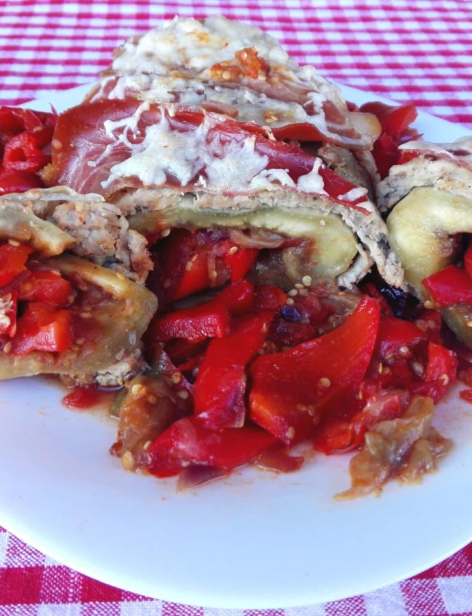 Faširana vekna sa punjenim patlidžanom