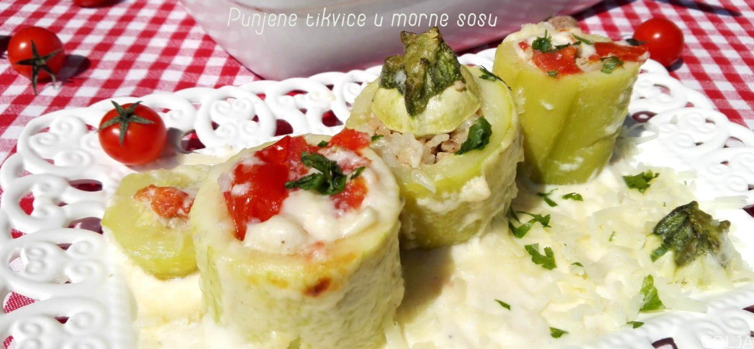 Punjene tikvice u morne sosu