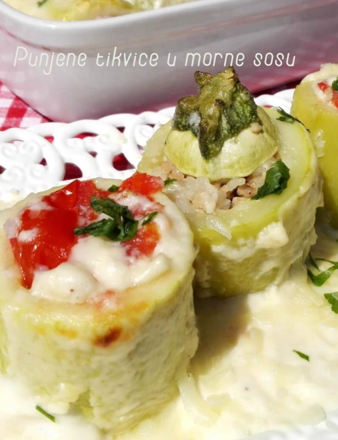 Punjene tikvice u morne sosu