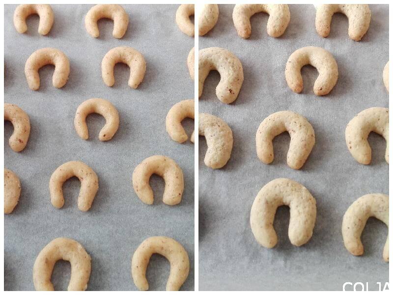 Kolaž vanil kiflice sa orasima