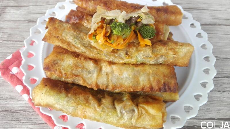 Posne rolnice sa šampinjonima