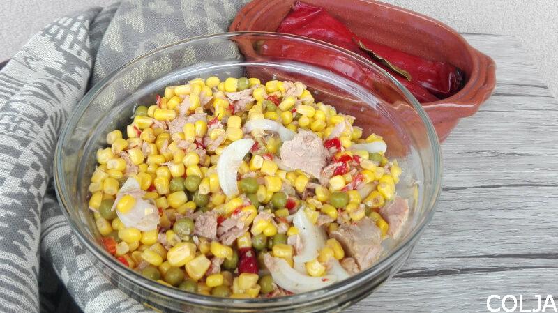 Salata sa tunjevinom i povrćem