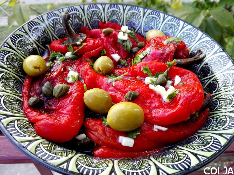 salata od paprika sa belim lukom