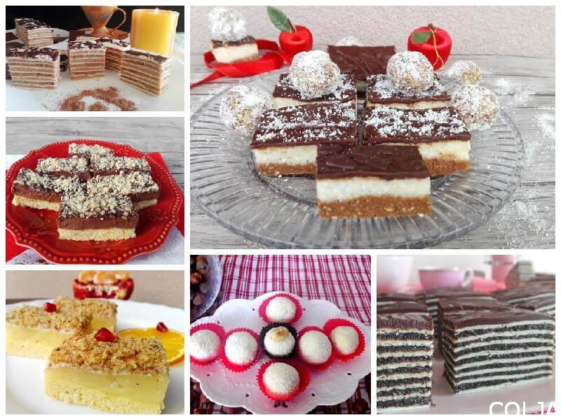 Kolači za praznike kolaž