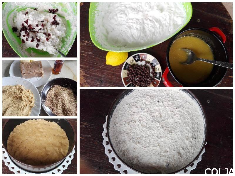 Kolaž nepečena torta sa kesten pireom