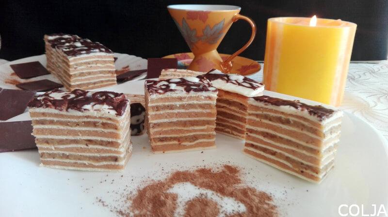 Rozen kolač sa belolm čokoladom