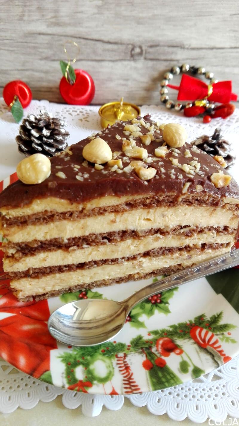 TORTA SA LEŠNICIMA I KARAMELOM