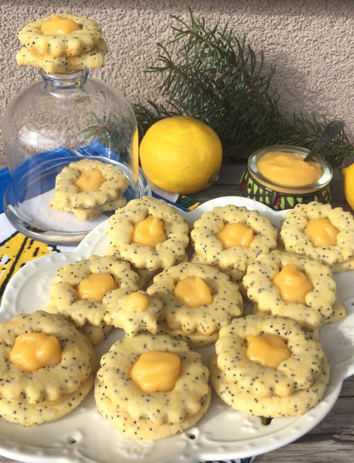 Kolačići sa makom i kremom od limuna