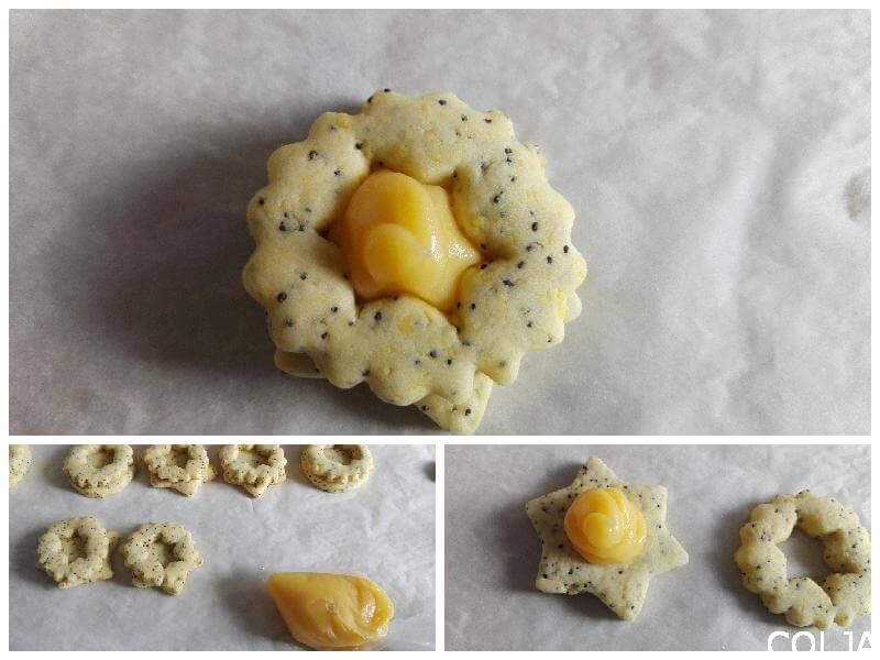 Kolaž spajanje kolačića sa limun kremom