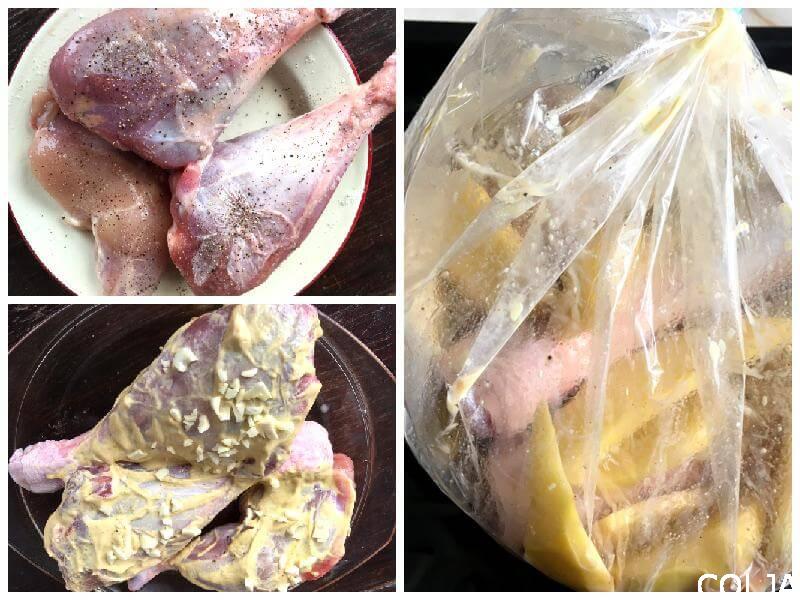 Kolaž ćuretina sa krompirom pečena u kesi