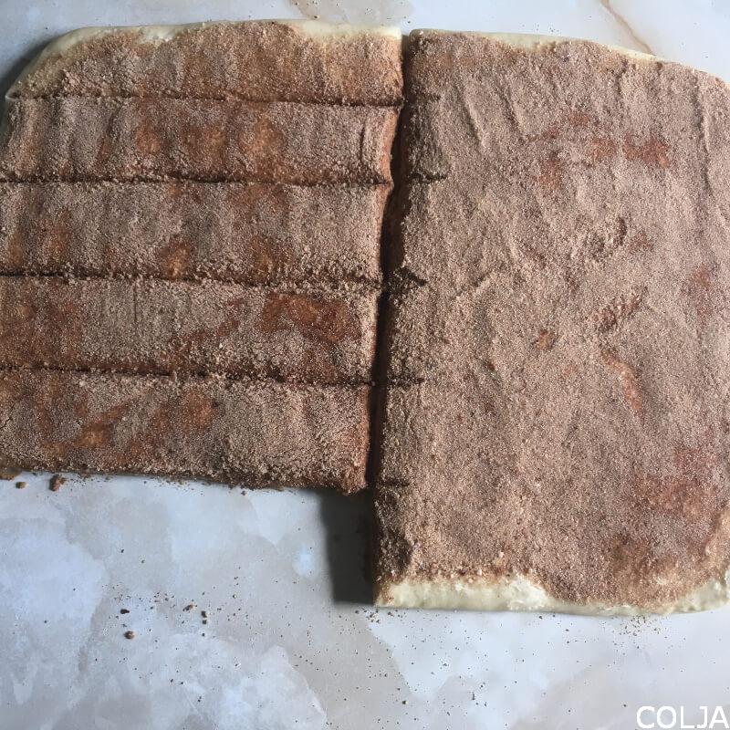 sečenje testa na tračice