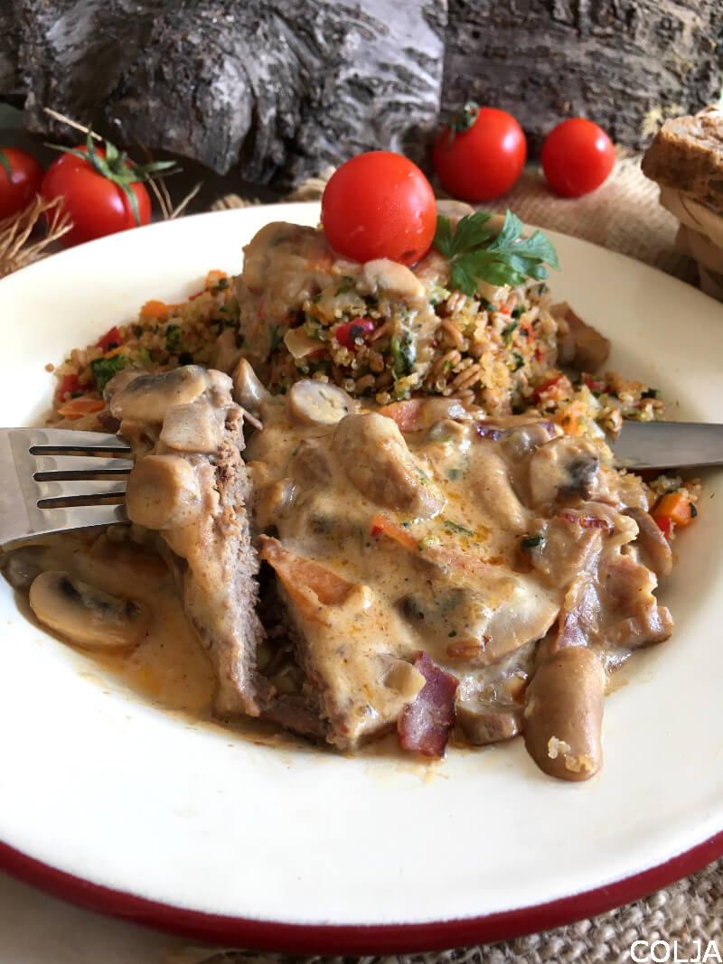 ŠNICLE SA ŠAMPINJONIMA